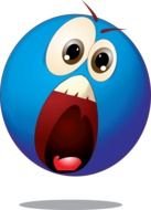 Scared Face Emoticon N3