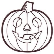 Halloween Pumpkin Coloring Pages drawing