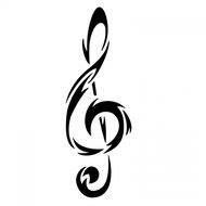 Music Notes Treble Clef Drawing N2