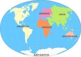 Asia Continent Map