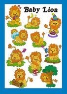Baby Lion as a picture for clipart