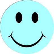 Blue Smiley Face Clip Art N17