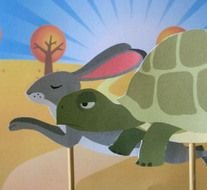 picture of a turtle and a hare