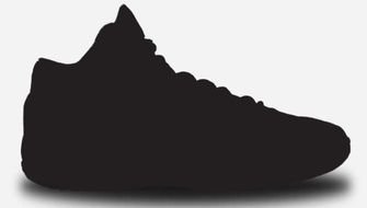 black male sports shoe