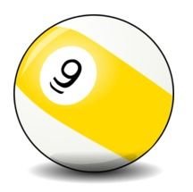 9 Ball Billiards Clip Art