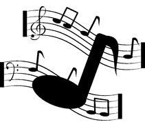 Music Notes as a graphic illustration