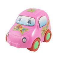 Pink Cartoon Car drawing