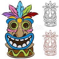 Tiki Totem Pole Clip Art N9