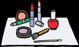 drawn makeup cosmetics