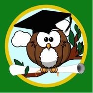 Cute Cartoon Owls Graduation