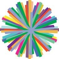 Colorful Starburst Clip Art