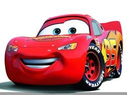 animated car makvin on a white background