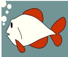Cartoon Fish Under The Water Clipart