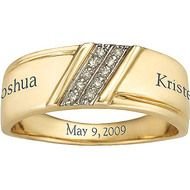 Gold Wedding Bands With Diamonds For Men