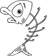 funny Fish Cartoon drawing