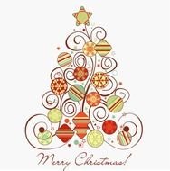Christmas Tree Vector Graphics N2