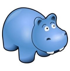 Cartoon Hippo Clip Art N20