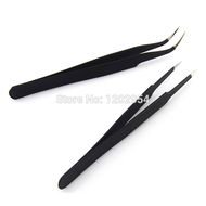 Stainless Clip Model Forceps Manicure Nail Art Tool Elbow Tweezer