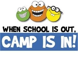 logo of the summer camp with funny monsters