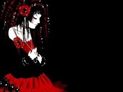 Sad Girl as a picture for clipart