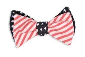 Red White And Blue Bow Tie drawing