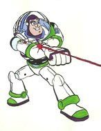 Colorful drawing of Buzz Lightyear clipart