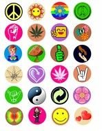 Hippie Signs And Symbols