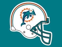 Miami Dolphins Helmet logo drawing