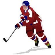 Hockey Player person drawing