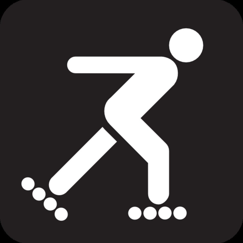 Inline Speed Skates Clip Art