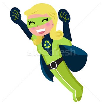 Girl Superhero Clip Art N24