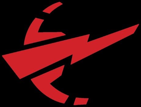 Symbol for superman on black