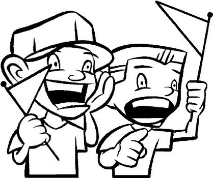 Baseball Game Coloring Pages