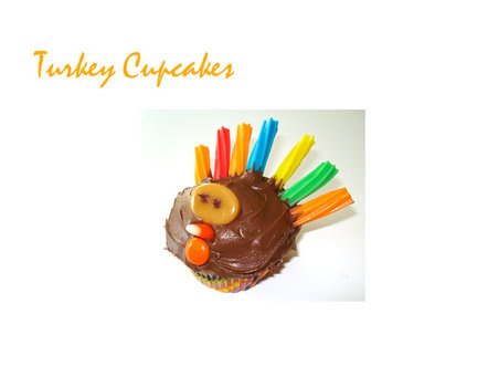 Thanksgiving Turkey Candy Corn Cupcakes Recipe