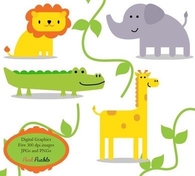 Jungle Animal Clip Art N7