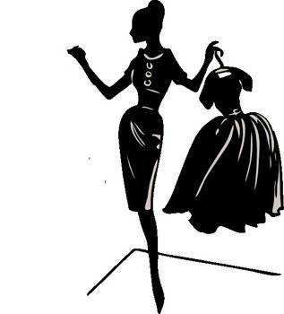 Pretty Black Dress Clip Art