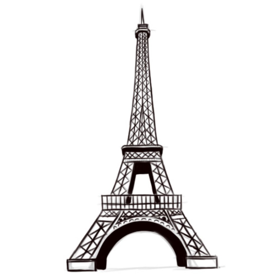 Eiffel Tower Drawing N7