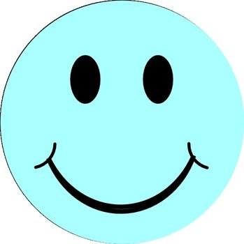 Blue Smiley Face Clip Art N17