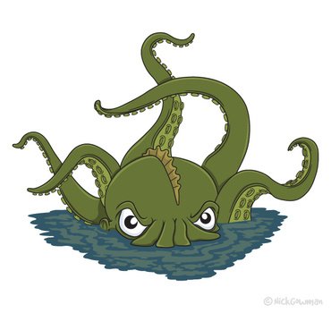 Cartoon Sea Monster N4