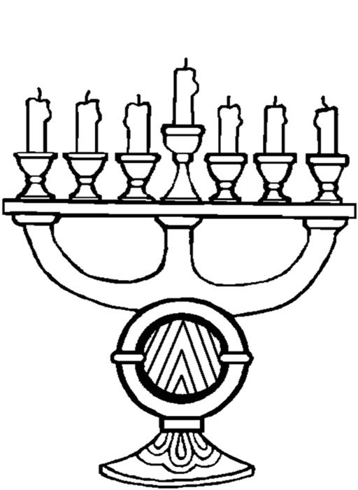 Clip art of Kwanzaa Candles