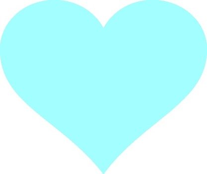 Light Blue Heart Clip Art N7