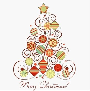Christmas Tree Vector Graphics N2