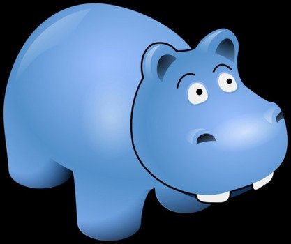 Cartoon Hippo Clip Art N20