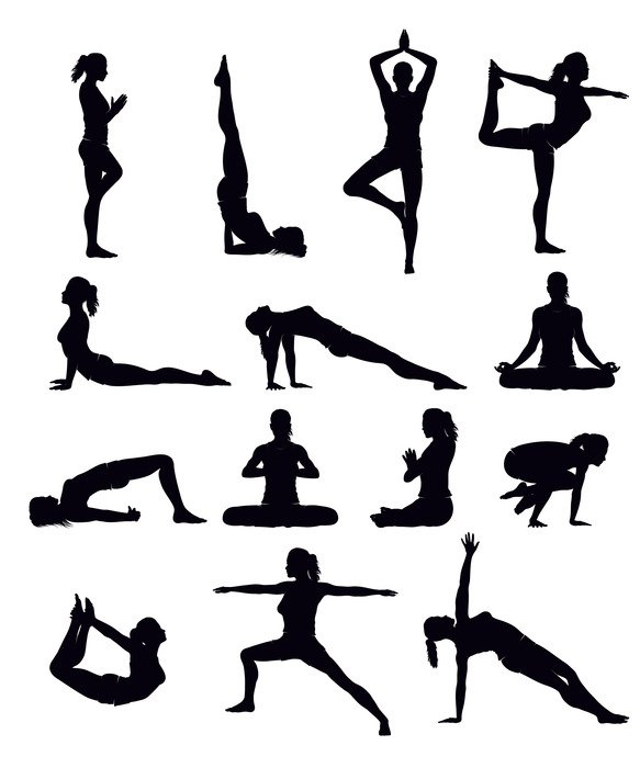 Yoga Fitness Poses drawing