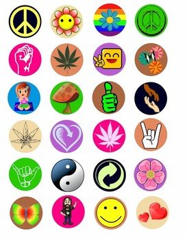 Hippie Signs And Symbols free image download