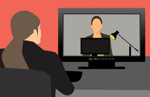 clipart of conference video web webinar