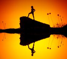 Girl Silhouette sunset