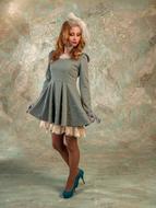 grey Dress Cap