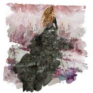 watercolor woman outdoor drawing