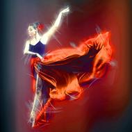 computer generated image of a tango dancer